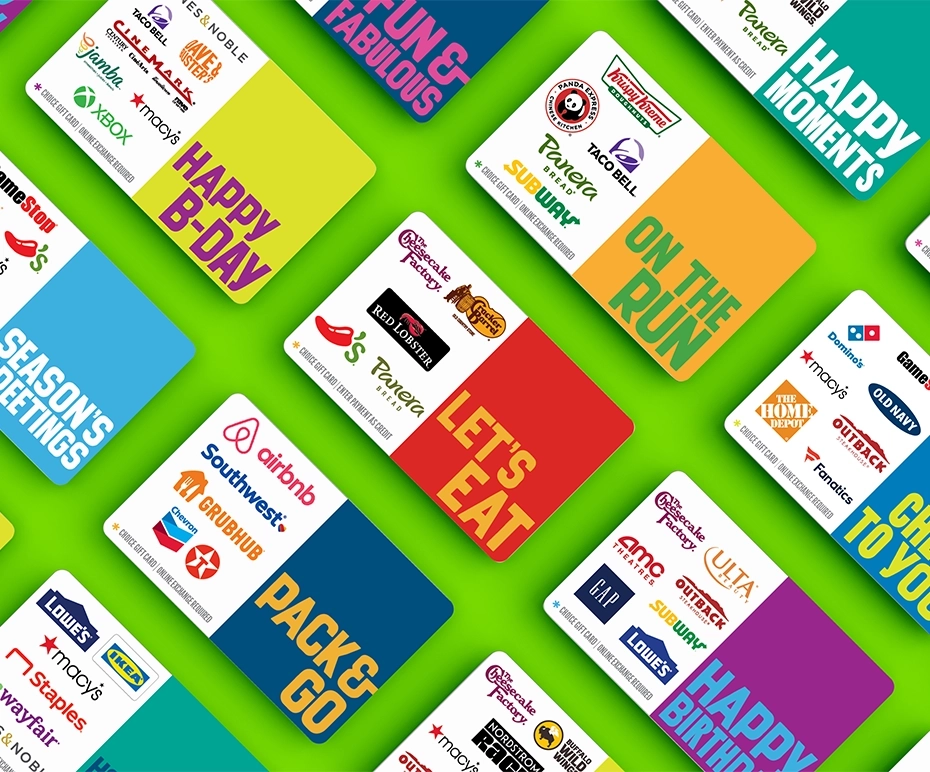 Multi-brand gift cards